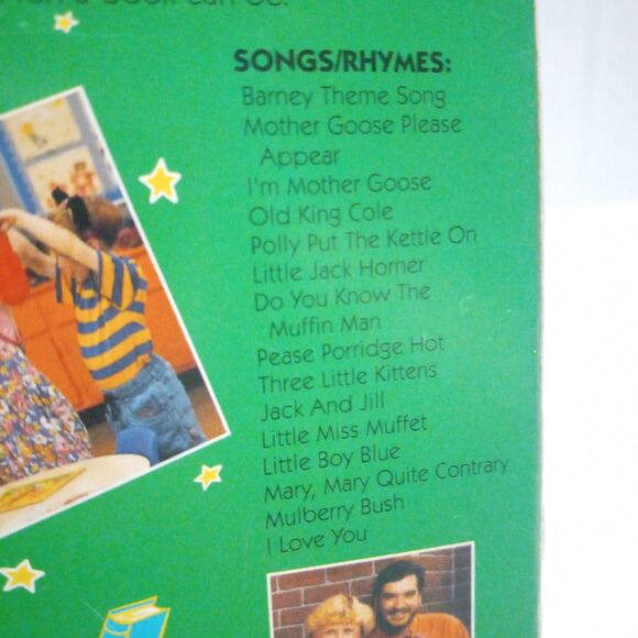 Barney Rhymes With Mother Goose (VHS, 1993)-Lyons Group-Slipcase-White Tape - Picture 7 of 7